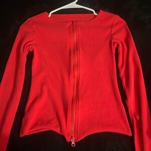 Women’s shein zipper top and skirt size small
